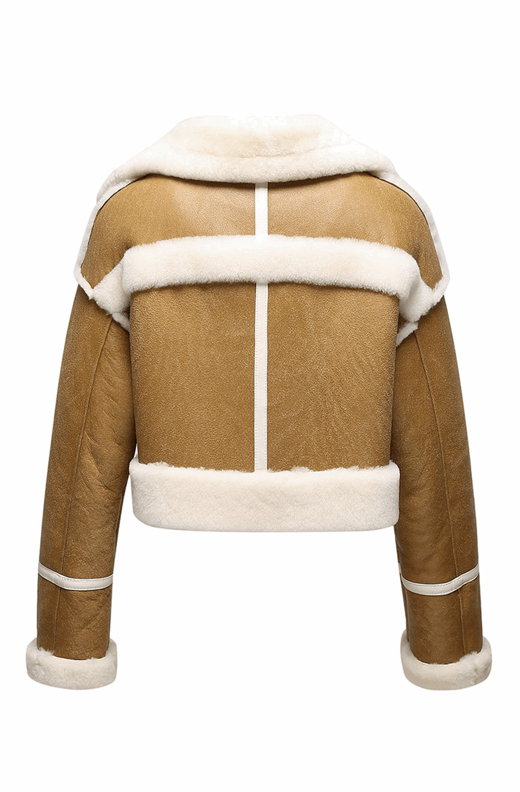 Short shearling coat