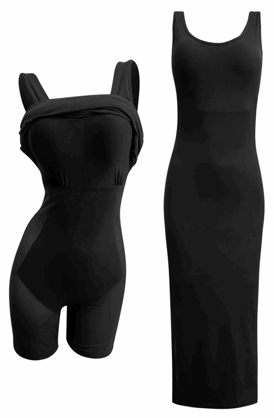 Body shaper maxi dress