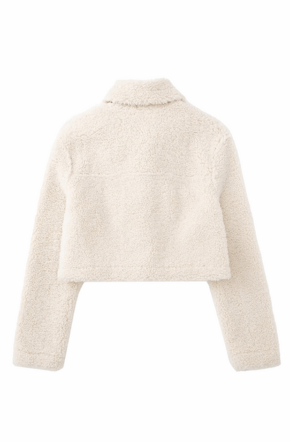 Short sheepskin jacket