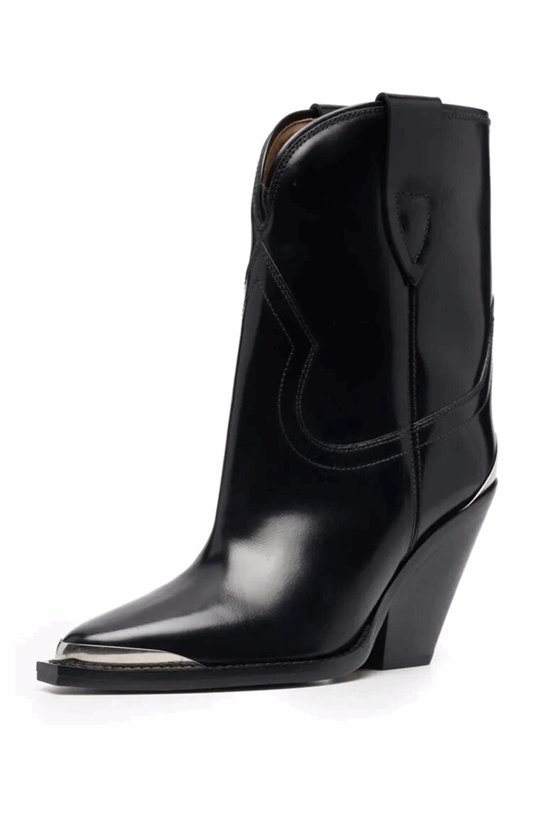 Black western ankle boots