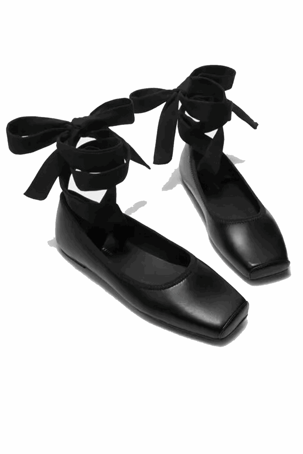 Pointe shoes style ballerinas