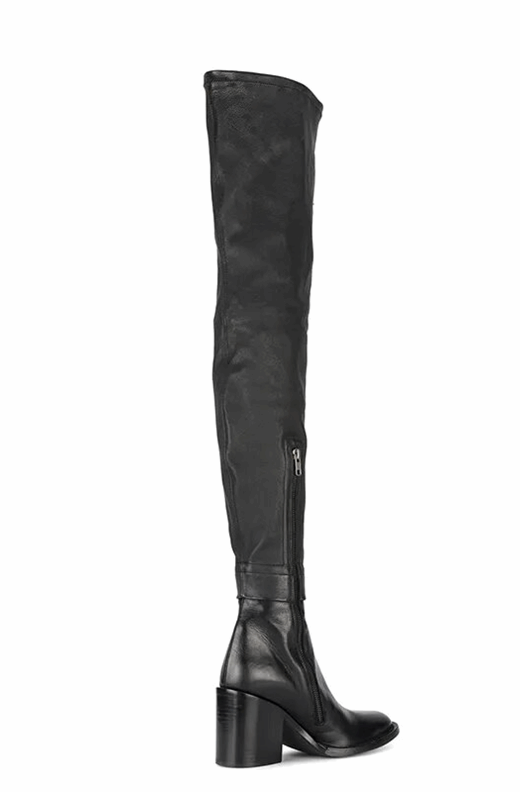 Comfortable chunky heels over the knee boots