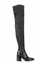 Comfortable chunky heels over the knee boots