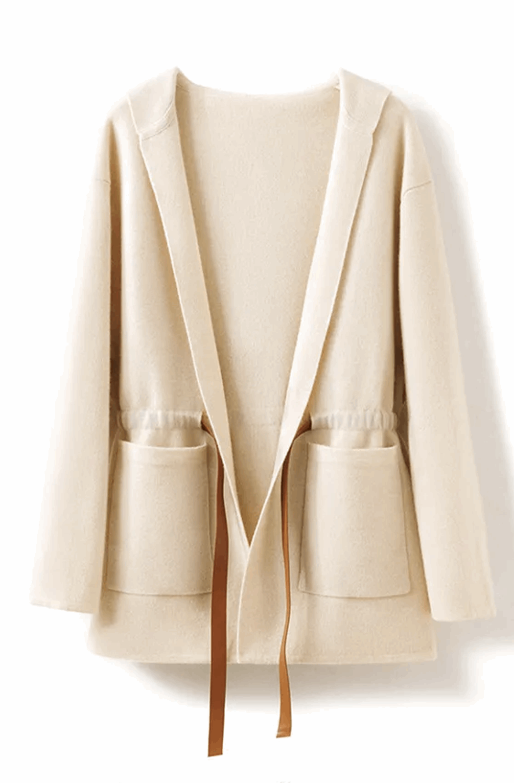 Cashmere hooded cardigan