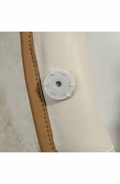Shearling leather vest coat