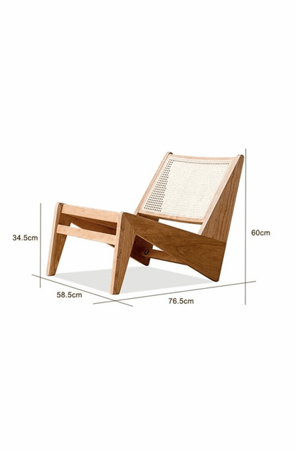 Modern rattan accent chair