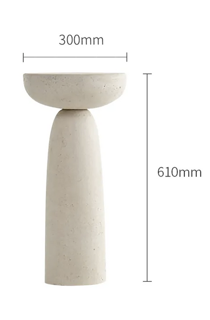 Minimalist round coffee table