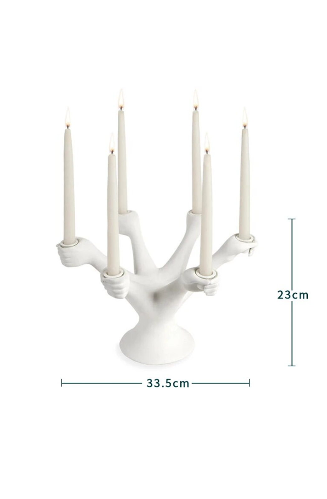 Nordic hands candlestick holder