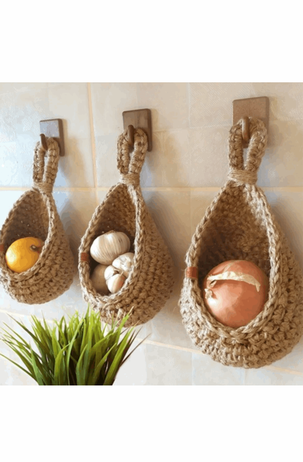 Bohemian hand woven hanging basket