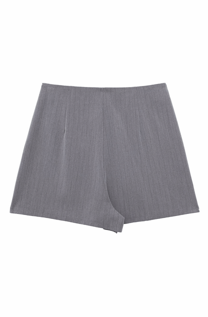 Grey striped skort