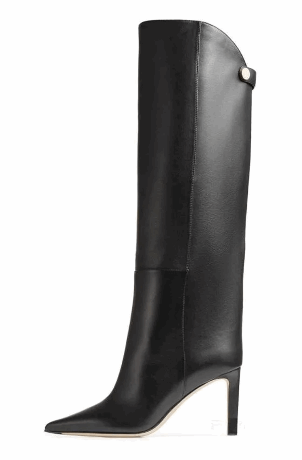 Pointed toe knee boots