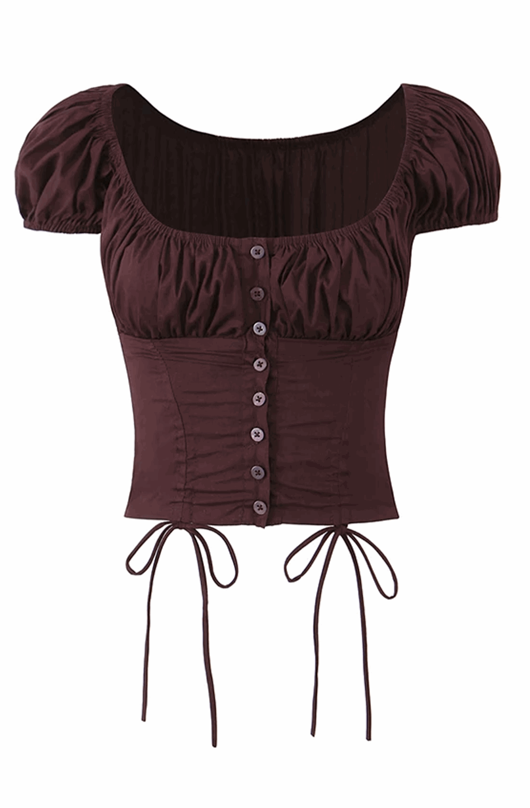 Brown corset T-shirt