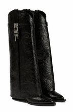 Foldover western boots