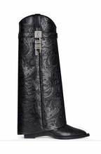 Foldover western boots