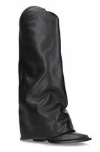 Fold over western boots