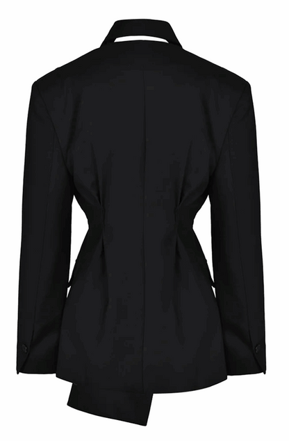 Black irregular cut blazer