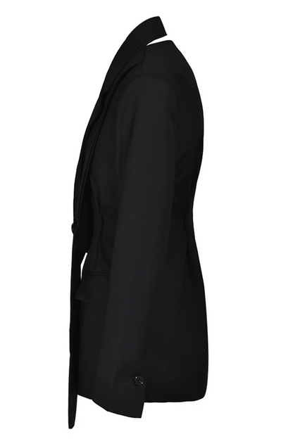 Black irregular cut blazer