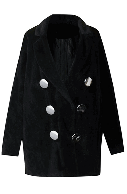 Oversized double breasted coat