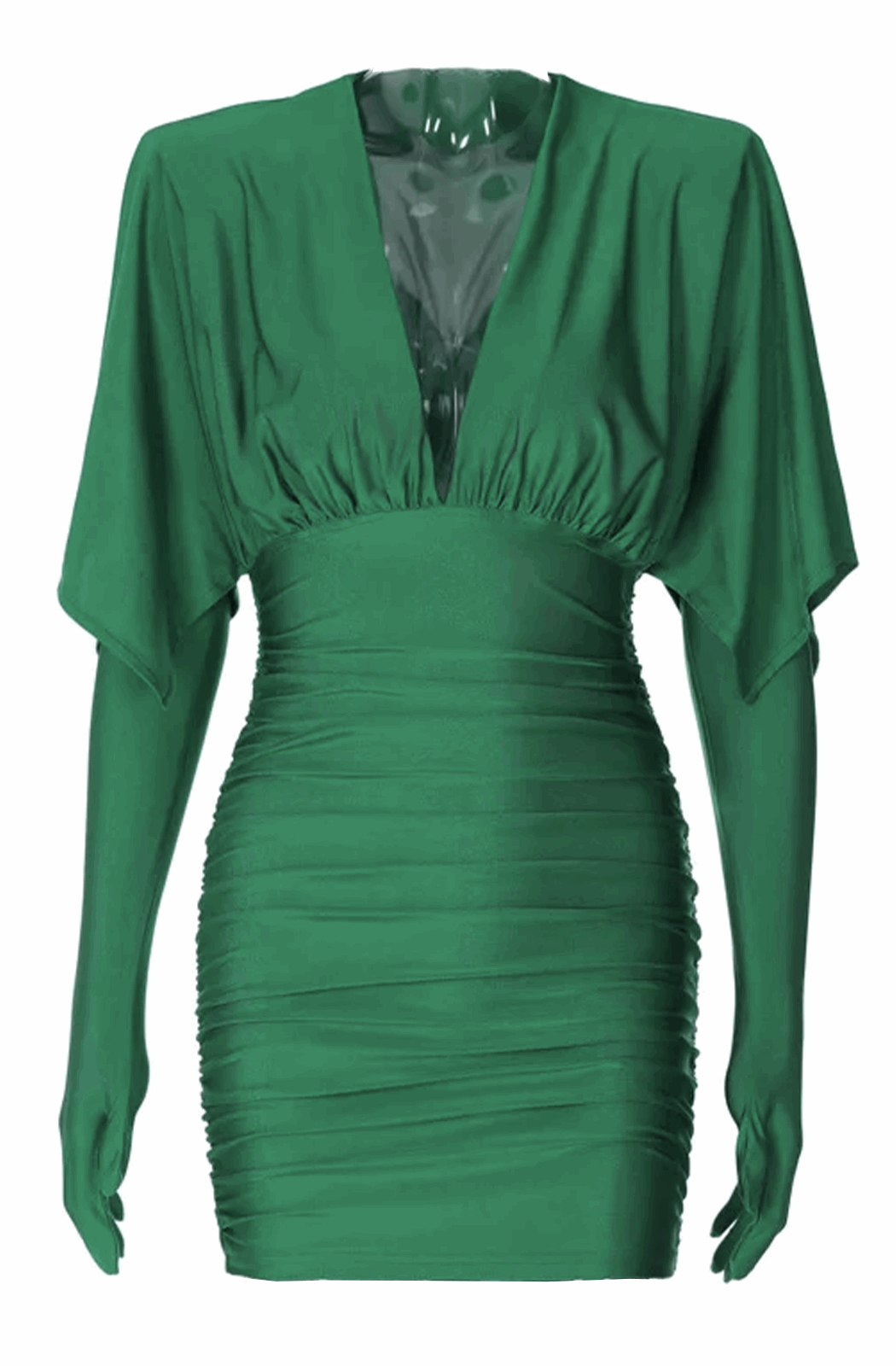 Green gloved dress