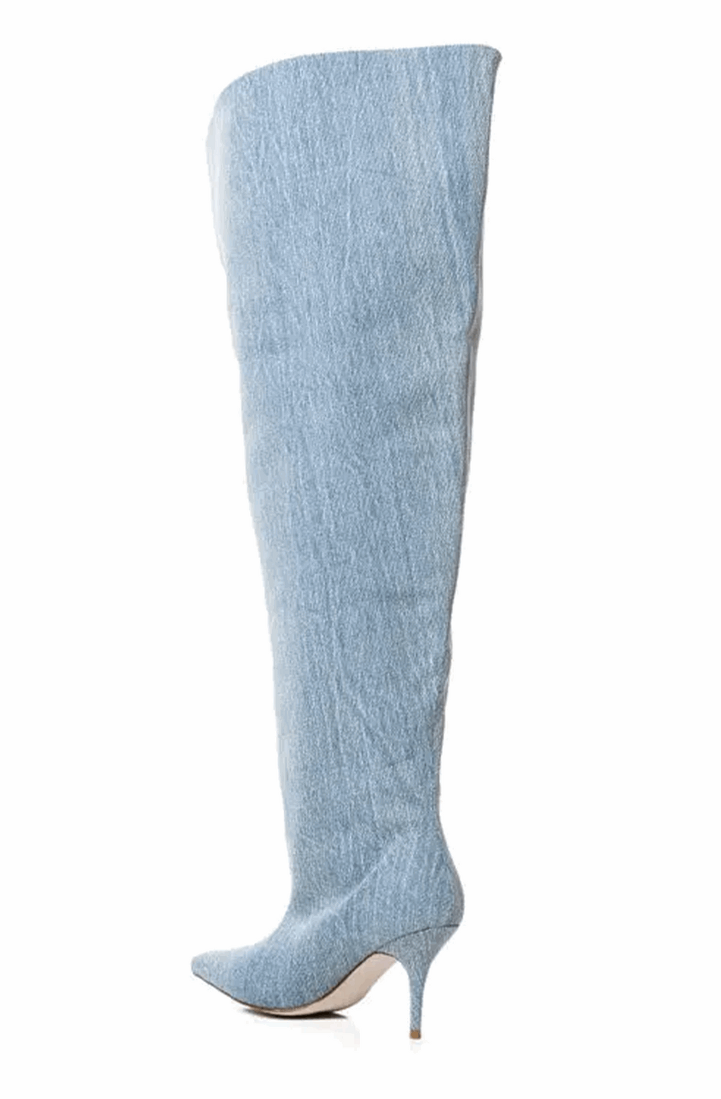 Denim wide over-the-knee boots
