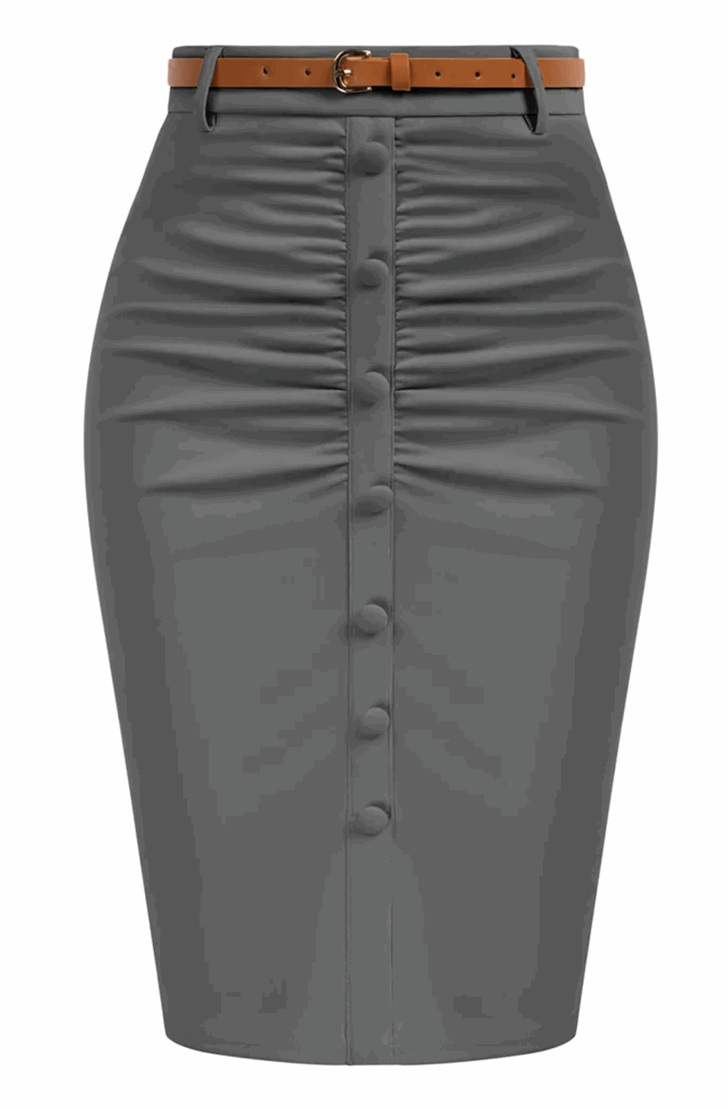 High waisted pencil skirt