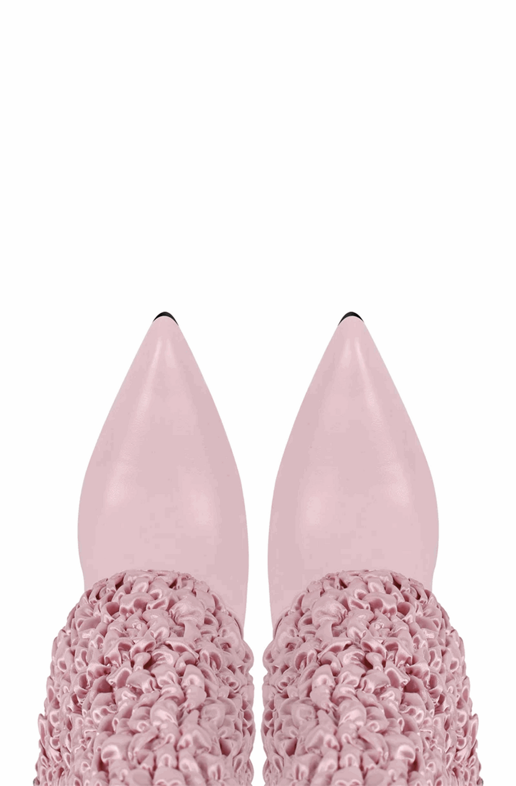 Pleated fold over knee high boots