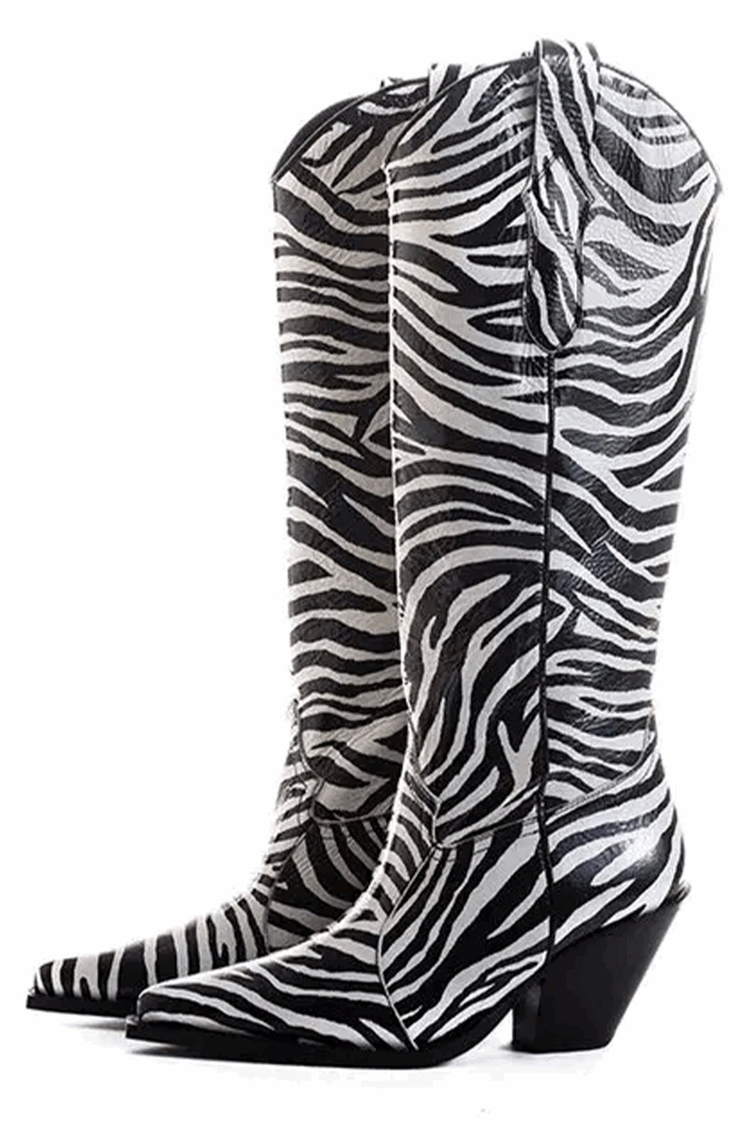 Zebra cowgirl boots