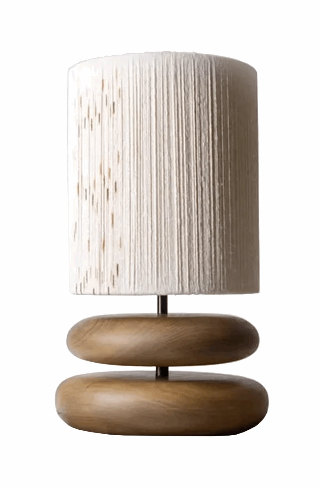 African modern table lamp made by wood and cords