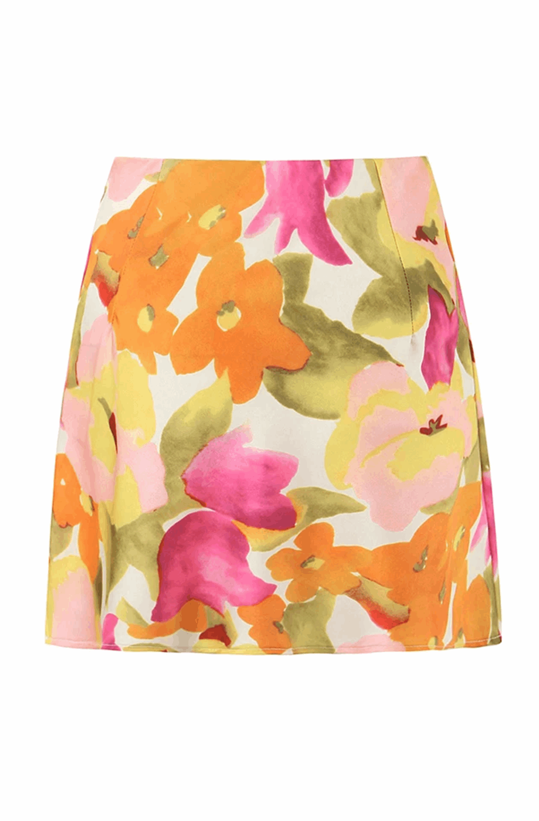 Floral print mini skirt