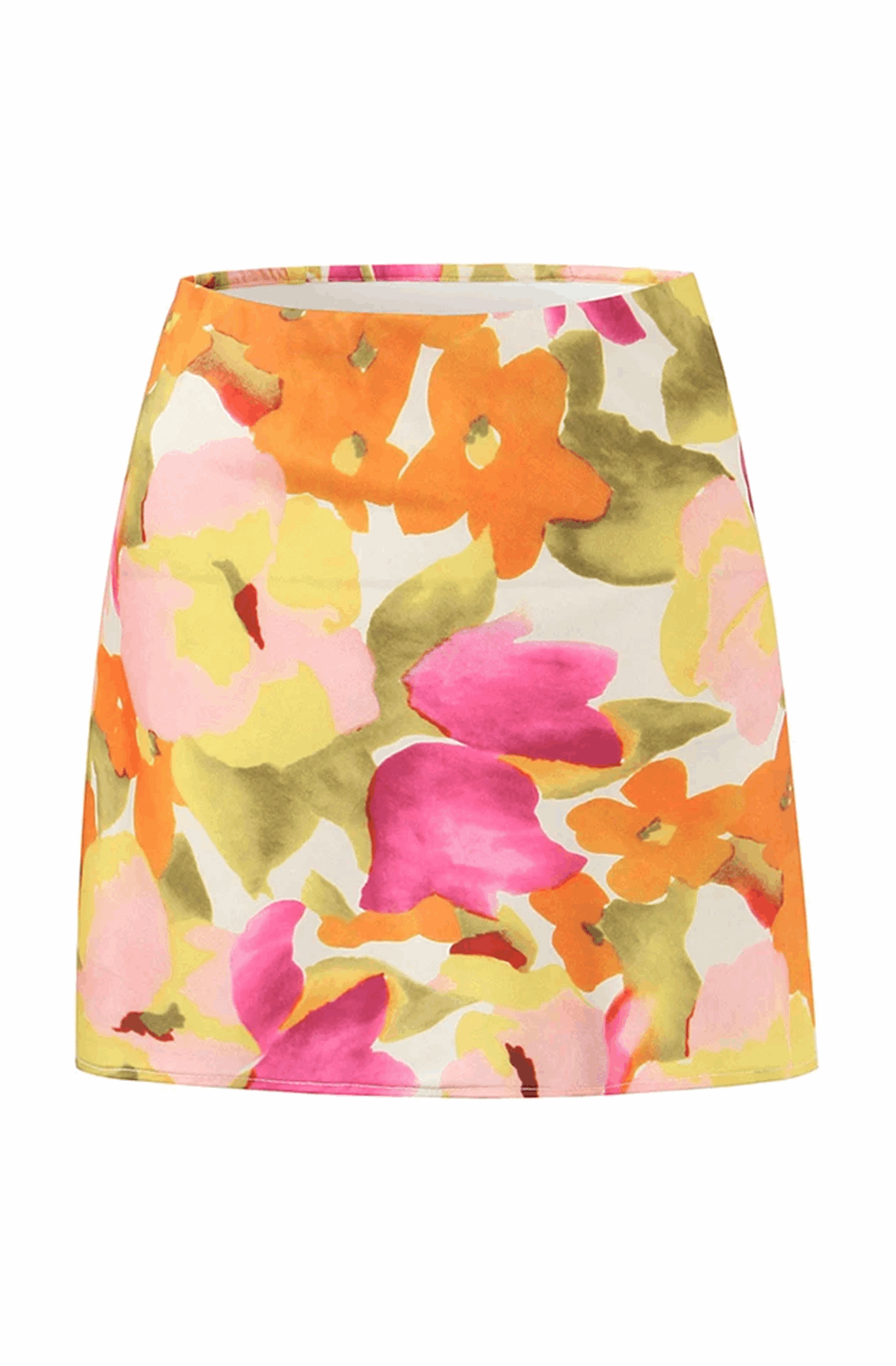 Floral print mini skirt