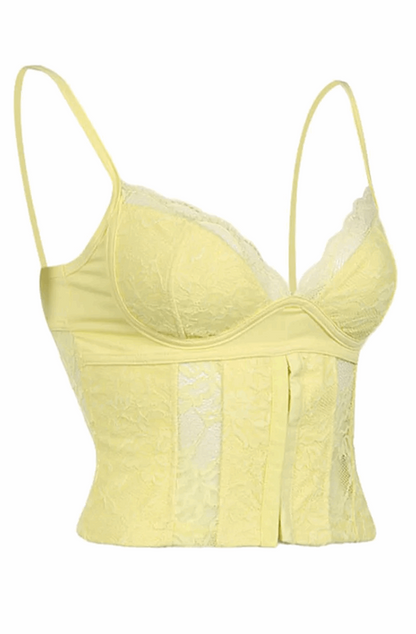 Yellow corset top