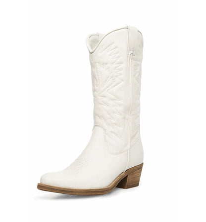 White western boots for women with elegant stitching and pointed toe design