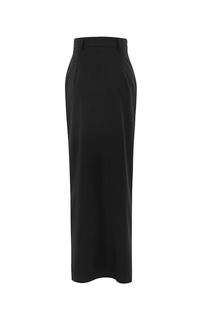 black maxi skirt