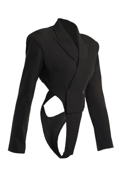 Blazer style bodysuit