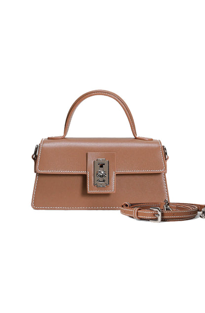 Minimalist top handle crossbody bag